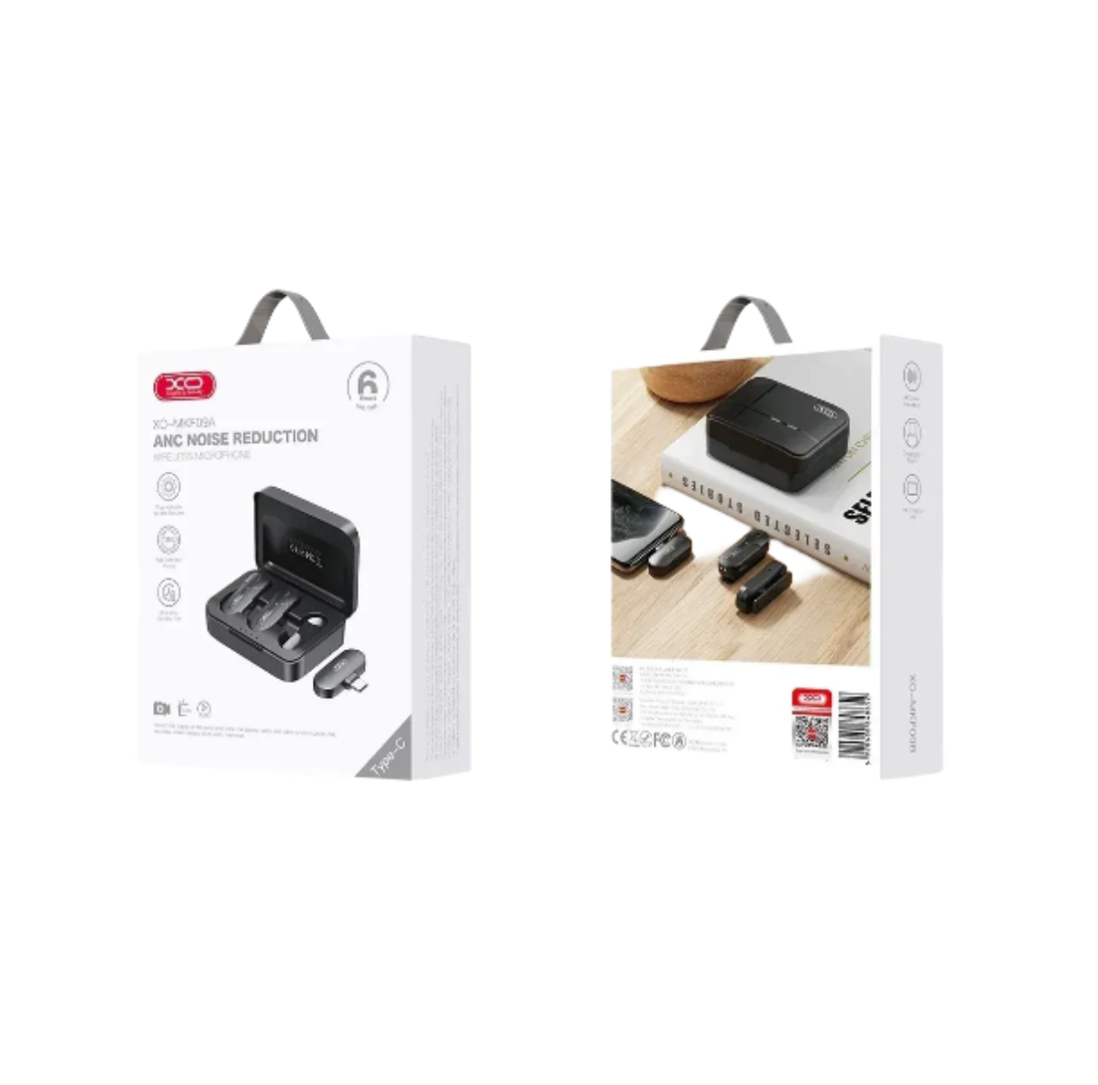 XO MKF09A беспроводной петличный микрофон чёрный