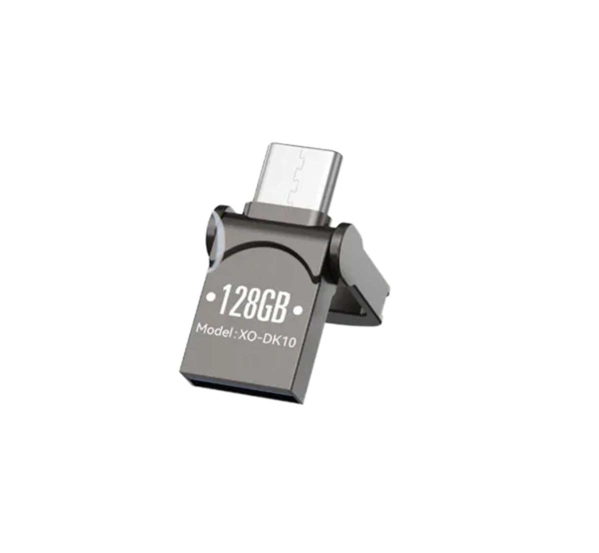 флешка XO DK10 32GB USB3.2 Type-C серо-прозрачная