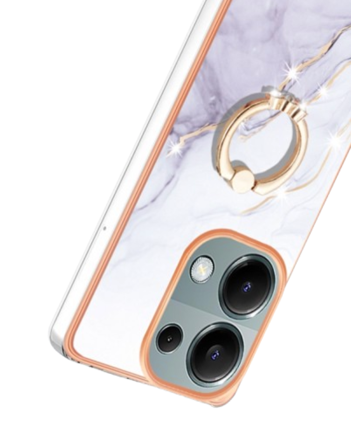 мраморный чехол с кольцом Redmi Note 13 Pro 4G
