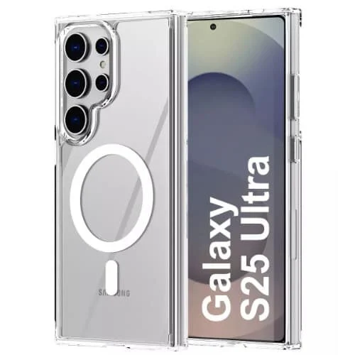 прозрачный MagSafe TPU чехол Samsung S25 Ultra