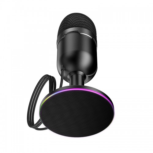 настольный usb микрофон hoco l25 bright черный