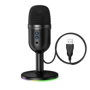 настольный usb микрофон hoco l25 bright черный