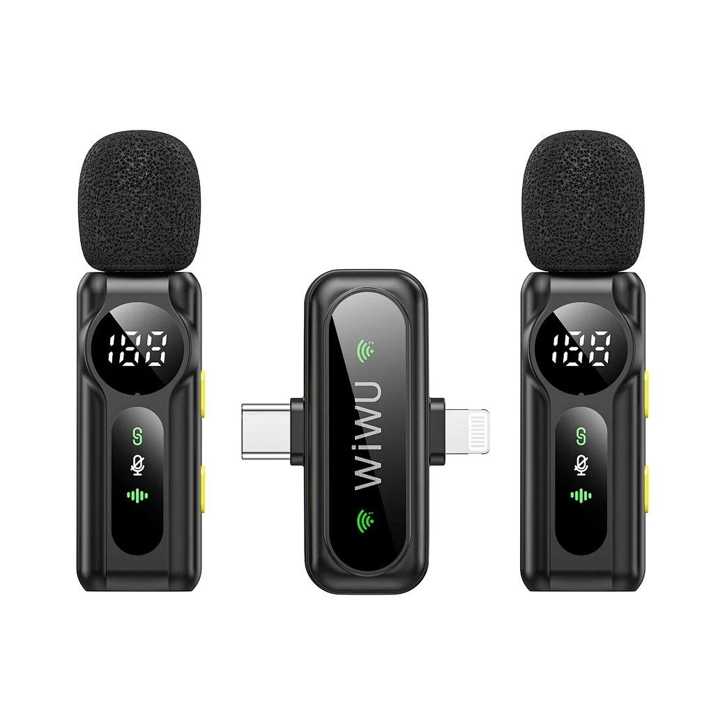 беспроводной микрофон wiwu wm007 черный