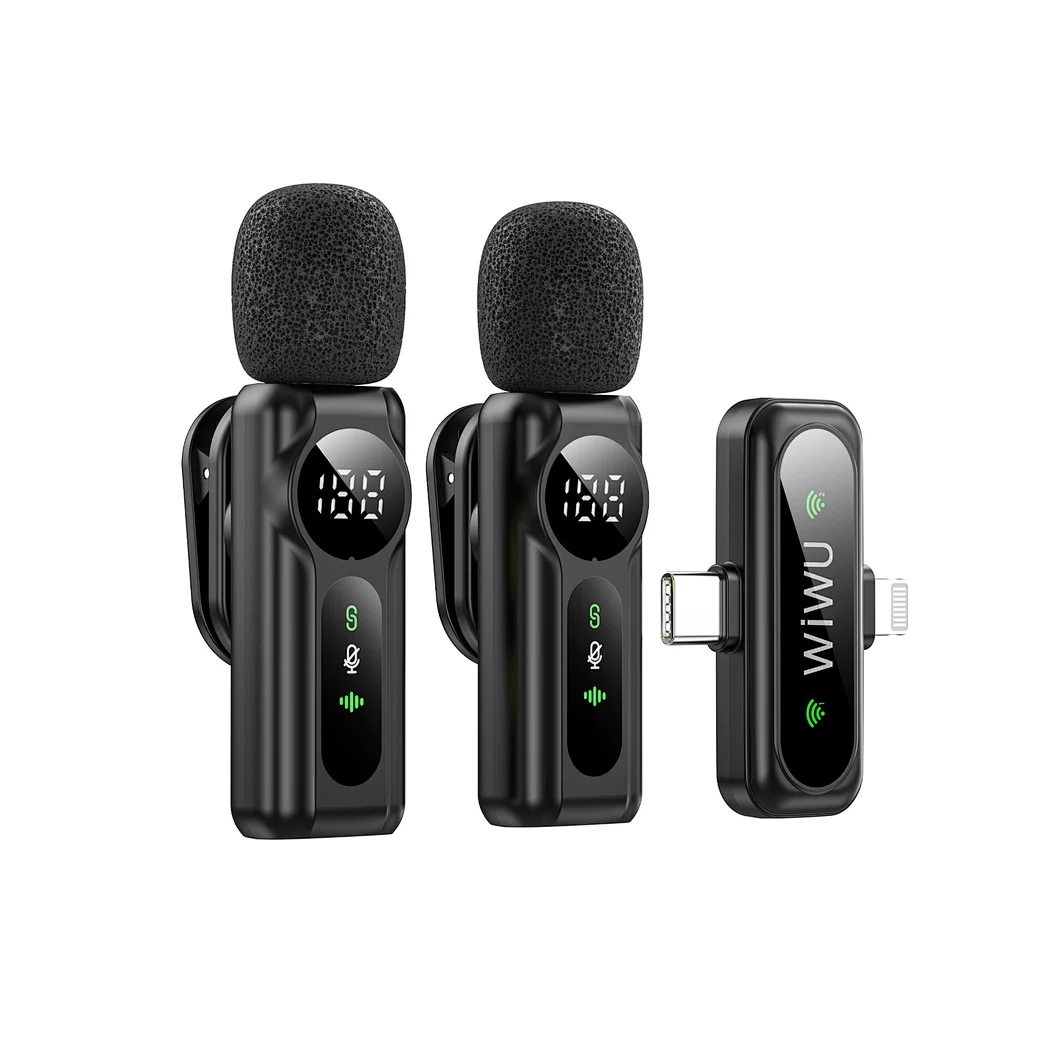 беспроводной микрофон wiwu wm007 черный