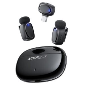 беспроводной петличный микрофон acefast r2 черный
