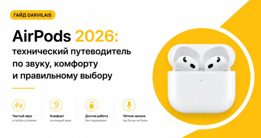 Как выбрать AirPods в 2026 году — сравнение моделей и функций