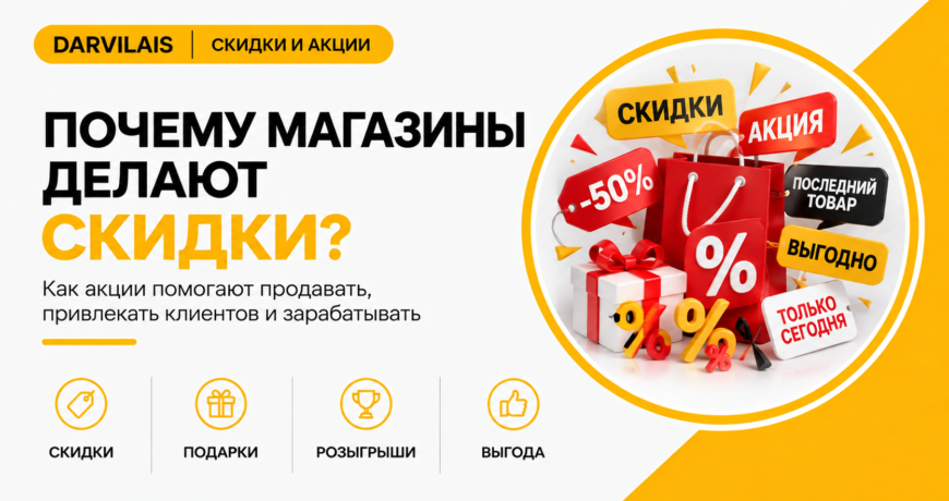 Зачем магазины делают скидки и акции