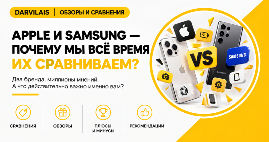 Apple и Samsung: почему мы постоянно сравниваем смартфоны