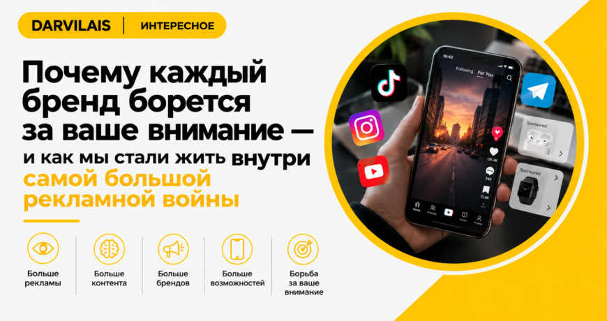 Борьба брендов за внимание в современной рекламе