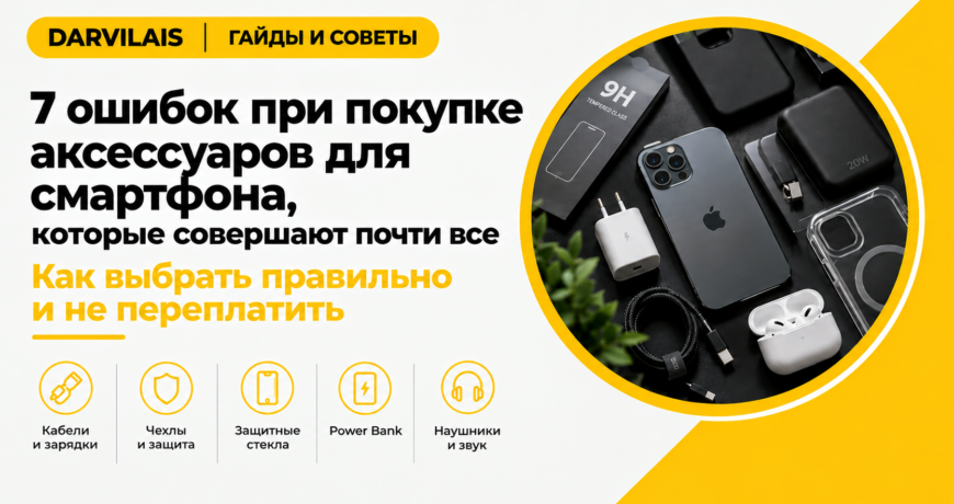 7 ошибок при покупке аксессуаров для смартфона