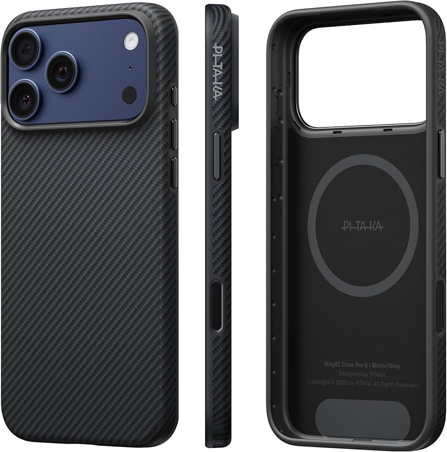 премиальный чехол PITAKA Ultra-Slim из арамидного волокна для iPhone 18 Pro 17 Pro