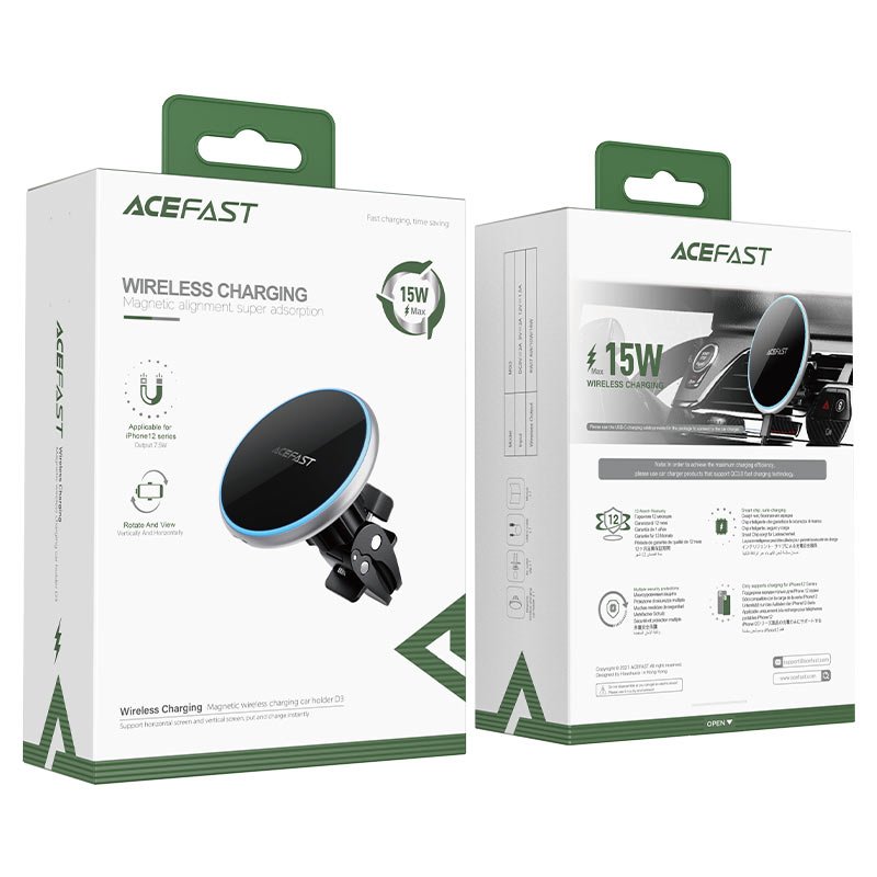 Автомобильный держатель ACEFAST D3 серебристого цвета