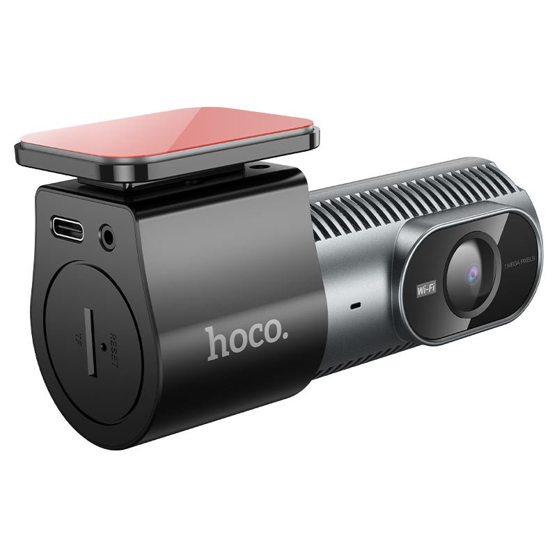 Видеорегистратор с Wi-Fi Hoco DV13 скрытого монтажа серого цвета