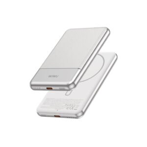 Повербанк 5000mAh WiWU Silver Seraph Wi-P088 серебристый магнитный 15W USB-C PD 20W Кишинёв