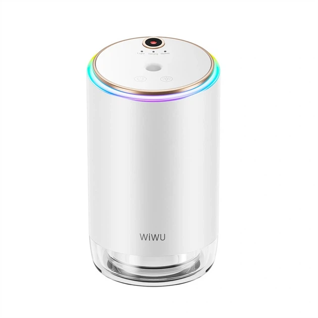 Умный автомобильный ароматизатор-диффузор WiWU Wi-AR003 белого цвета с подсветкой